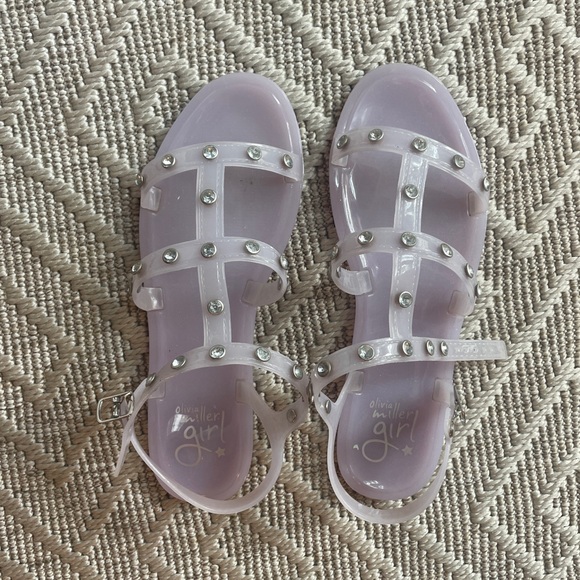 Olivia Miller Girl Lavender Sandals with Studded Detail - Picture 1 of 6